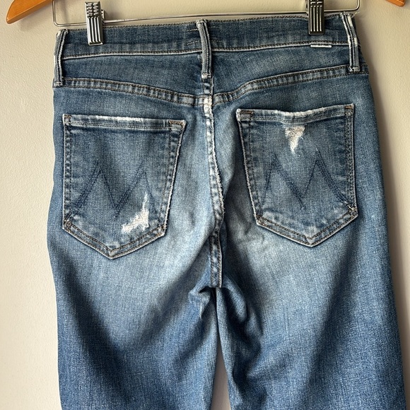 MOTHER The Vamp Fray High Waist Skinny Jeans Crazy Like A Fox Size 26 - Picture 6 of 9